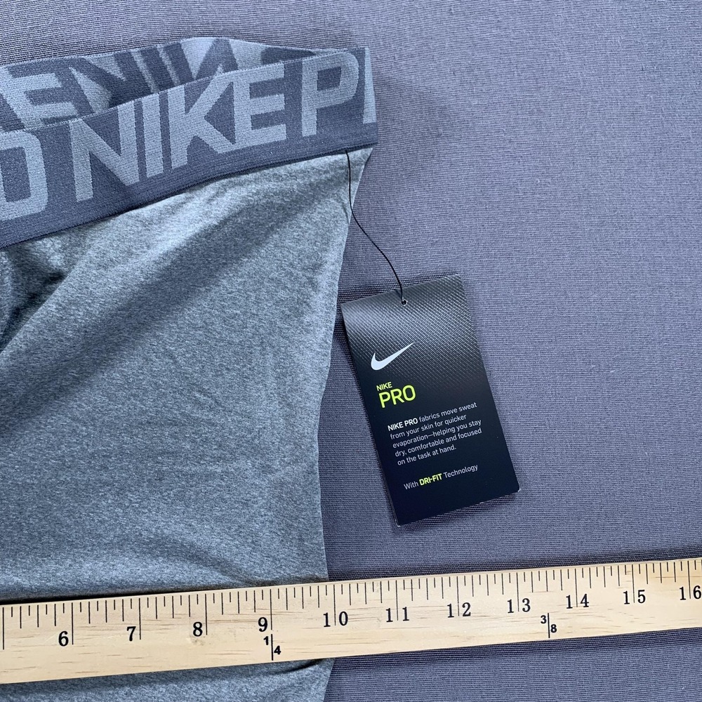 NEW Nike Pro Dri-FIT Pants Mens XL Gray Compression Training Leggings Base Layer - Picture 14 of 15